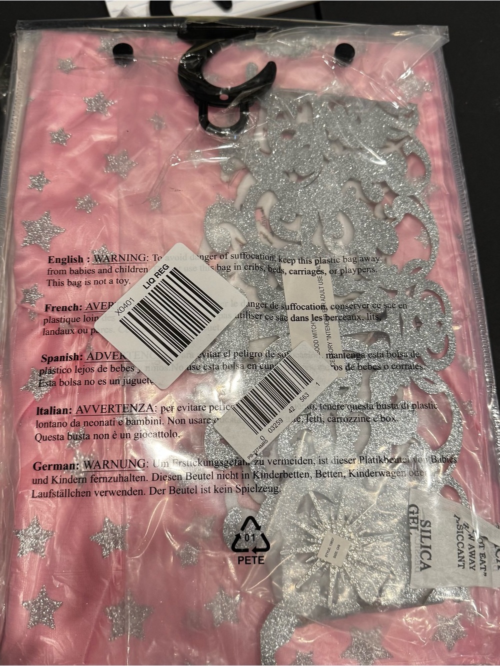 Dreamgirl Pink Good Witch Dress & Glitter Crown size Medium Halloween - Picture 2 of 2